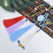 K-0015 Chinese style anti-wrinkle ice silk ear pendant car color four-color ancient style Chinese knot tassel pendant Hanfu Accessories