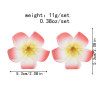 E-5979 Bohemian Fashion purple white red Big Flower stud Earring Festival Party Jewelry Gift