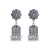 E-5990 Indian Jhumka Earrings for Women Silver Gold Metal Flower Bells Tassel Earring Wedding Party Jewelry