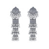 E-5994 Vintage Indian Jhumka Earrings for Women Silver Gold Metal Flower beaded Tassel Earring Wedding Party Jewelry