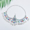 F-0830 Vintage Silver Metal Acrylic Beads Coin Tassel Headbands for Women Boho Turkish Tribal Party Hair Jewelry