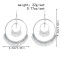 E-5998 Bohemian Big Geometric Vintage Silver Gold Metal Pearls Tassel Earrings for Women Indian Party Jewelry