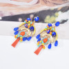 E-5999 Colorful Beads Bohemian Dangle Earrings for Women Crystal Boho Tassel Drop Earrings