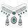 N-7455 Bohemian Vintage silver color Black Green Rhinestone tassel necklace hoop earring set female gypsy party Jewelry set