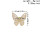 R-1538 Luxury Fashion crystal Rhinestone Gold Silver Butterfly Rings For women Girl Birthday Party Jewelry Gift