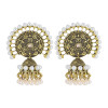 E-6003 Vintage Gold Silver Bell Drop Dangle Earrings Carving Flower Hat Shape Indian Earrings For Women Jewelry