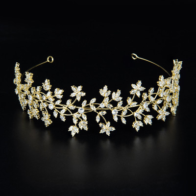 F-0839 Bridal rhinestone headband crystal flower bohemian style ladies headwear accessories hair accessories jewelry gifts