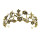 F-0840 Vintage Gold Metal Rhinestone Pearl Tiaras Crowns for Women Bridal Headpiece Wedding Hair Accessories