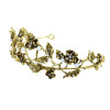 F-0840 Vintage Gold Metal Rhinestone Pearl Tiaras Crowns for Women Bridal Headpiece Wedding Hair Accessories