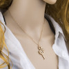 N-7460 Fashion Gold Layered Necklace for Women Rhinestone Dragon Heart Pendant  Choker Chain Necklaces