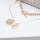 N-7460 Fashion Gold Layered Necklace for Women Rhinestone Dragon Heart Pendant  Choker Chain Necklaces