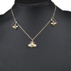 N-7461 Korean Fashion Cartoon cute Animal insect bee earrings necklace Sets for women Girl weddings party Jewelry sets