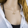 N-7461 Korean Fashion Cartoon cute Animal insect bee earrings necklace Sets for women Girl weddings party Jewelry sets