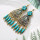 E-6010 Bohemian Indian Style Earrings For Women Long Pendant Hollow Flower Party Gift Alloy Jewelry