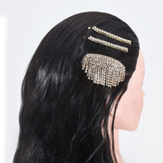 F-0843 3 PCS Bling Rhinestone Hairpins for Women  Girls Crystal Hair Clips Hair Accessories