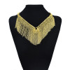 N-7466 Bohemian Fashion Gold Metal Alloy Chain Sexy Body chain Choker Necklace Bra Body chain Vintage Jewelry Sets