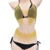 N-7466 Bohemian Fashion Gold Metal Alloy Chain Sexy Body chain Choker Necklace Bra Body chain Vintage Jewelry Sets