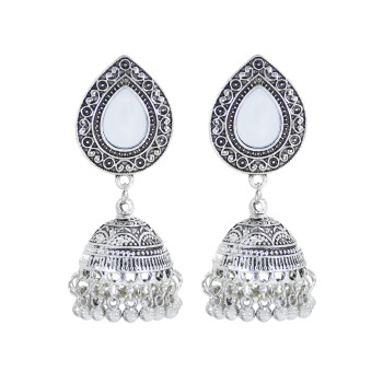 E-6018 Fashion Vintage Bohemian ethnic tassel earrings multi-layer bell mirror earrings women's trend earrings