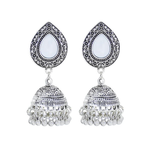 E-6018 Fashion Vintage Bohemian ethnic tassel earrings multi-layer bell mirror earrings women's trend earrings