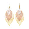 E-6021 Hollow Leaf Dangle Earrings for Women Bohemian Lightweight Tassel  Drop Earrings