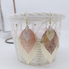 E-6021 Hollow Leaf Dangle Earrings for Women Bohemian Lightweight Tassel  Drop Earrings