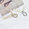 F-0849 Korean Fashion Bling Rhinestone Crystal white Pearl Hairpins for Women Girls Crystal Hair Clips Hair Accessories