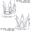 F-0851 Cute Little Girls Crown Hair Combs Kids Rhinestone Mini Tiaras Party Hair Accessories Birthday Gift