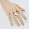 R-1540 New Trendy A-Z Letter Gold Metal Adjustable Open Rings for Women Initials Name Alphabet Female Party Fashion Jewelry