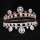 F-0852 Luxury Bridal Pearl Headband Shiny Crystal Rhinestones Gold Silver Tiara Queens Princess Crown for Women Girls Wedding Birthday Jewelry