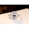 R-1539 Sparkly Rhinestone Rings for Women Adjustable Silver Rings for Engagement Jewelry Gift