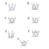 F-0851 Cute Little Girls Crown Hair Combs Kids Rhinestone Mini Tiaras Party Hair Accessories Birthday Gift