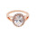R-1541 Rose Gold Rings for Women Sparkly Rhinestone Rings for Engagement Jewelry Gift