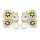 E-6024 Cute Butterfly Crystal Pearl Stud Earrings for Women Girl Wedding Party Jewelry Gift