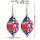 E-6028 Ethnic Bohemian Rhinestone Rope Woven Drop Dangle Earrings for Women Festival Party Jewelry Gift