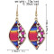 E-6028 Ethnic Bohemian Rhinestone Rope Woven Drop Dangle Earrings for Women Festival Party Jewelry Gift