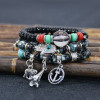 B-1094 Fashion Wedding Stacking Beaded Bracelet Set Stretchy Bead Bracelet Set Charm For Girls And Women Jewelry