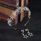 F-0856 Romantic Crystal Pearl Star Shape Crowns & Earrings Sets for Women Bridal Wedding Hair Accessories
