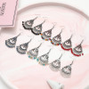 E-6037 Fashion Vintage Bohemian Ethnic Dangle Earrings for Women Colorful Rhinestone Tassel Gypsy Earrings