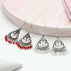 E-6037 Fashion Vintage Bohemian Ethnic Dangle Earrings for Women Colorful Rhinestone Tassel Gypsy Earrings