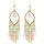 E-6041 Bohemian Beaded Tassel Dangle Earrings for Women Colorful Rhinestone Tassel Drop Earrings