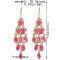 E-6042 Bohemian Personality Beaded Tassel Exaggerated Crystal Teardrop Earrings For Women Girls Party Jewelry