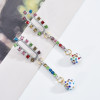 E-6046 Fashion Gold Plated Geometric Bridal Korean Crystal Earring Custom Diamond Sterling Silver Zircon Stud Earrings