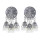 E-6051 Vintage Gold Silver Alloy Lotus Pearl Tassel Drop Dangle Earrings for Women Bohemian Indian Party Jewelry