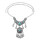 N-7473 Vintage Silver Metal Geometric Turquoise Red Blue Stone Pendant Necklaces for Women Bohemian Party Jewelry Gift