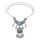 N-7473 2 Styles Vintage Silver Metal Geometric Turquoise Pendant Necklaces for Women Bohemian Party Jewelry Gift