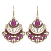 E-6054 Vintage multicolor alloy tassel dangle earrings, suitable for bohemian Indian party women’s jewelry