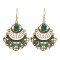 E-6054 Vintage multicolor alloy tassel dangle earrings, suitable for bohemian Indian party women’s jewelry