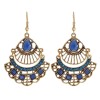 E-6054 Vintage multicolor alloy tassel dangle earrings, suitable for bohemian Indian party women’s jewelry