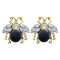 E-6057 Personalized Women Simple Gold Plating Bee Stud Earring Micro Pave Cubic Zirconia CZ Bee Stud Earring