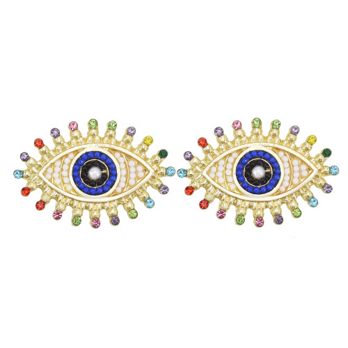E-6059 2021 new earrings ladies pearls high-quality temperament thin angel eyes earrings fashion jewellery